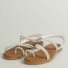 Leather flat sandals 1100