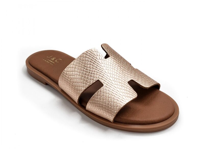 Leather flat sandals 1004 -2