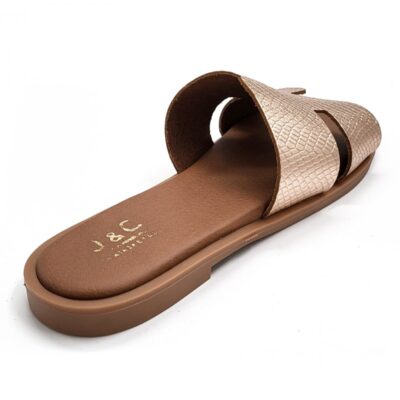 Leather flat sandals 1004 -2