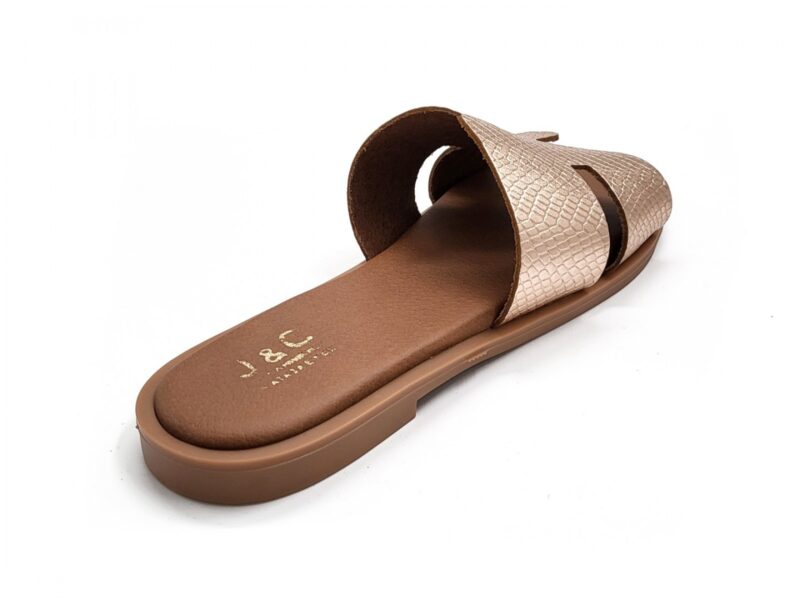 Leather flat sandals 1004 -2
