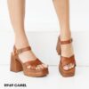 Leather platform heels 9169