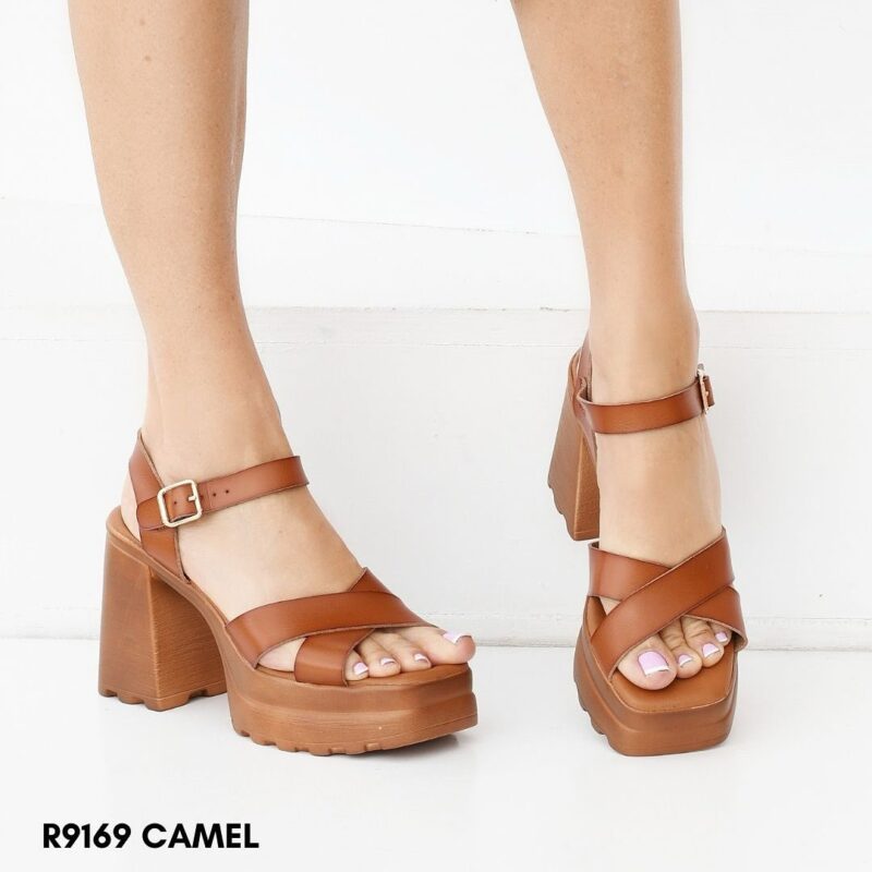 Leather platform heels 9169