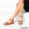 Women Flatform sandals 1446 leopar