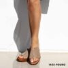 Women leather flatforms 1402