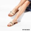 Leather flat sandals 1117