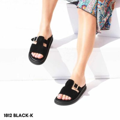 Leather flatform sandals 1812
