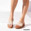 Women leather flatform sandals 1425