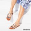 Leather flat sandals 1128