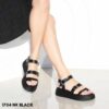 Women leather flatform sandals 1701 (Αντιγραφή)