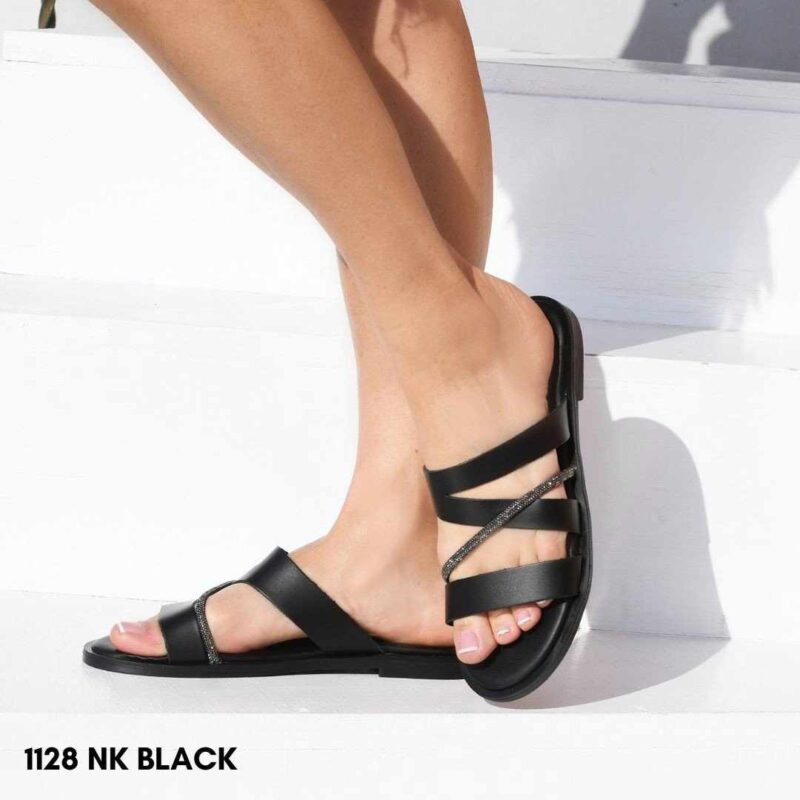 Leather flat sandals 1128