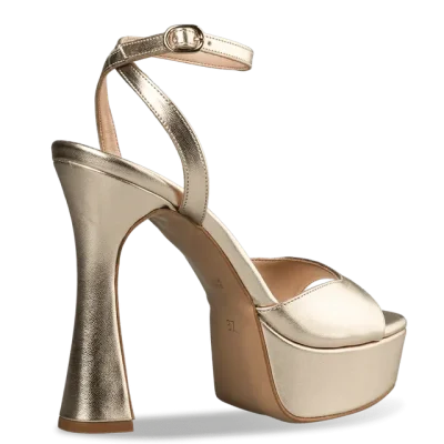 ENVIE 21871 PLATFORM HEEL SANDALS GOLD
