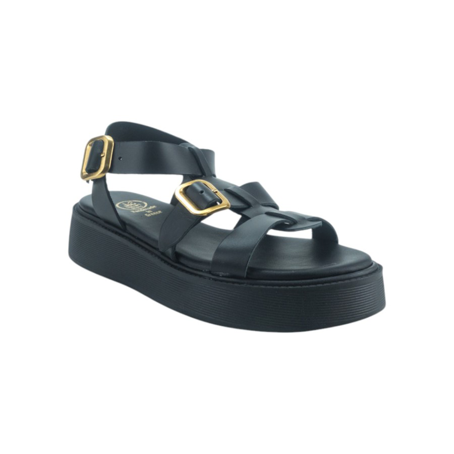 Women leather flatform sandals 1701