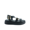 Women leather flatform sandals 1701