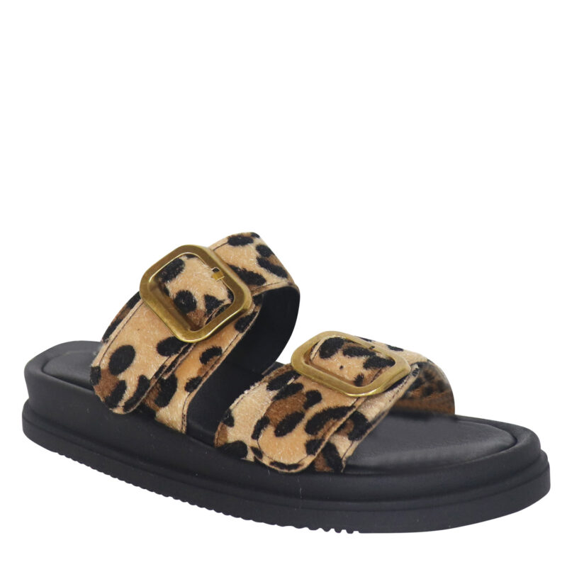 Leather flatform sandals 1809