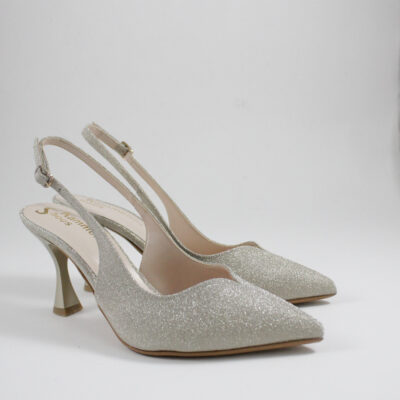 Beatris pumps-mules 803 silver (Αντιγραφή)
