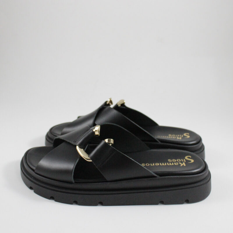 Flatform sandals 4565 black