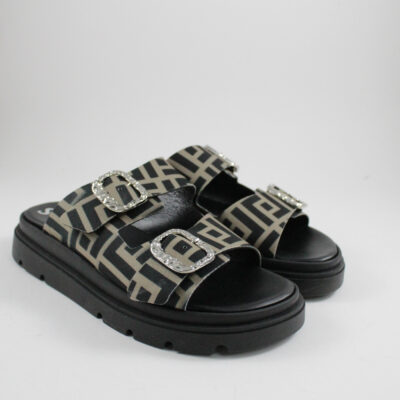 Flat sandals 4525 khaki