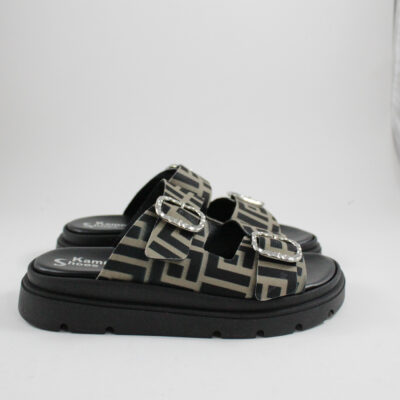 Flat sandals 4525 khaki