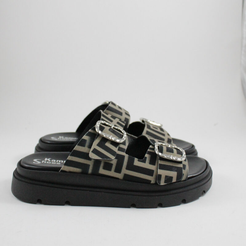 Flat sandals 4525 khaki