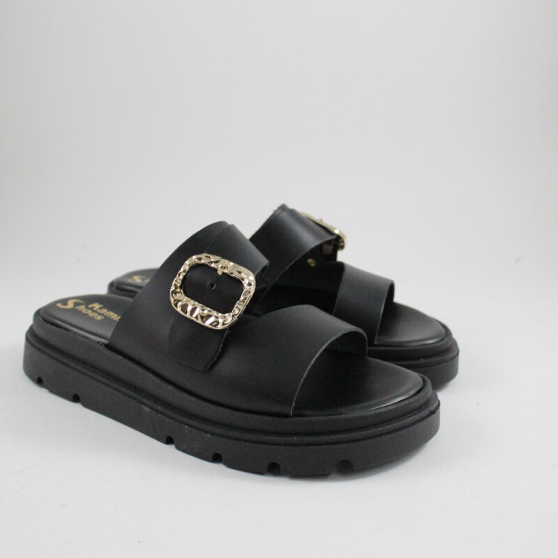 Flatform sandals 247 black