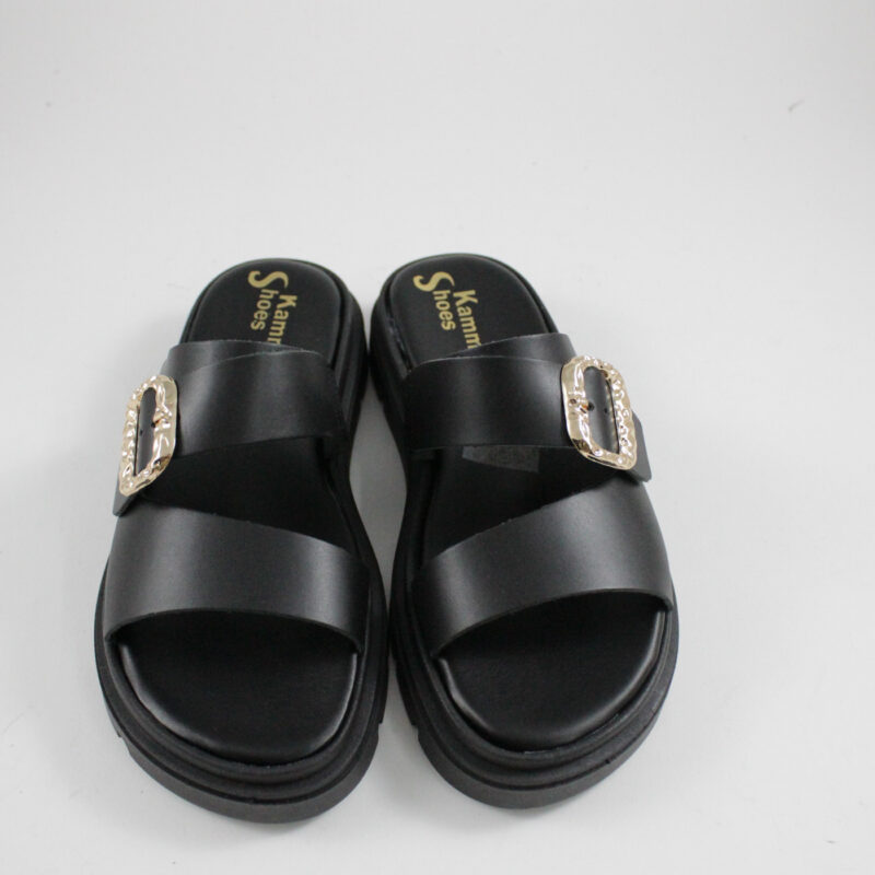 Flatform sandals 247 black