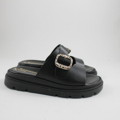 Flatform sandals 247 black