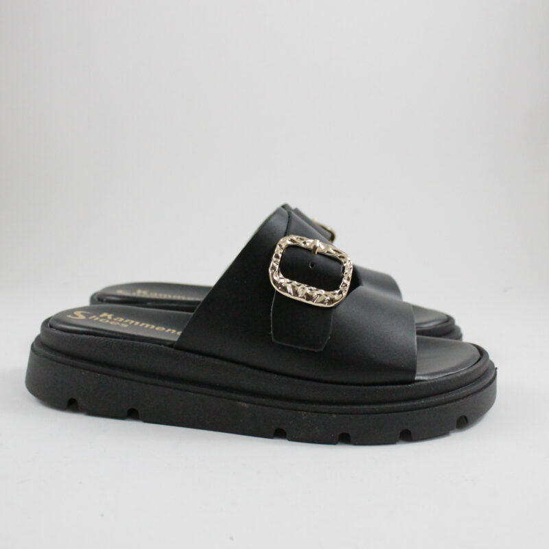 Flatform sandals 247 black