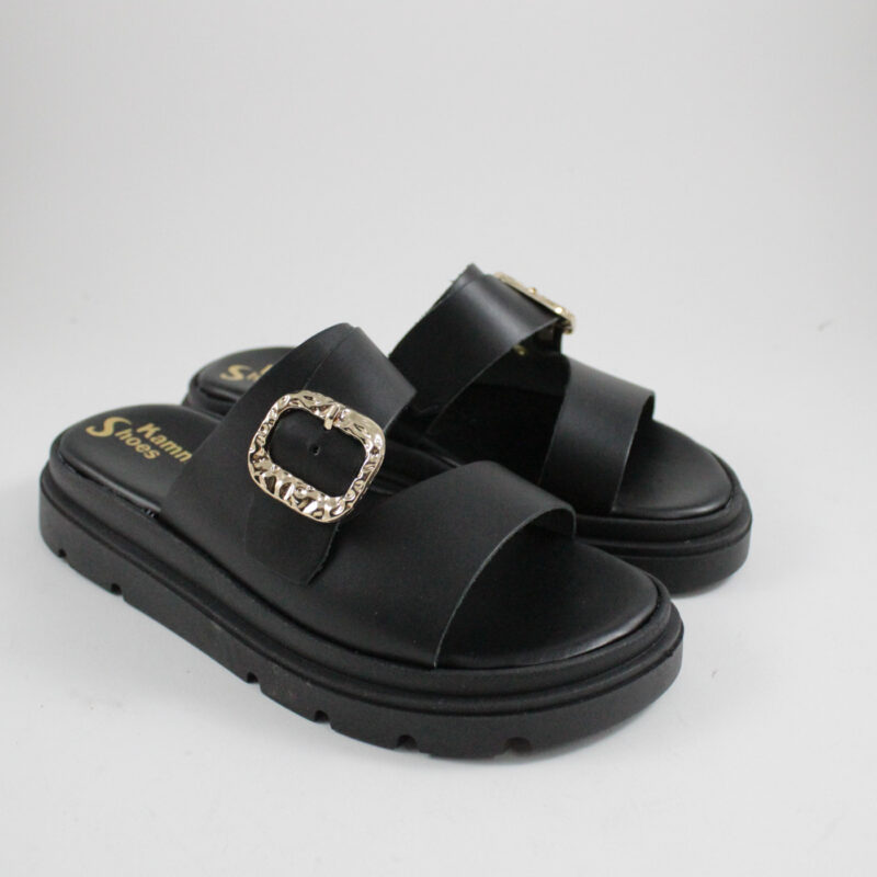 Flatform sandals 247 black
