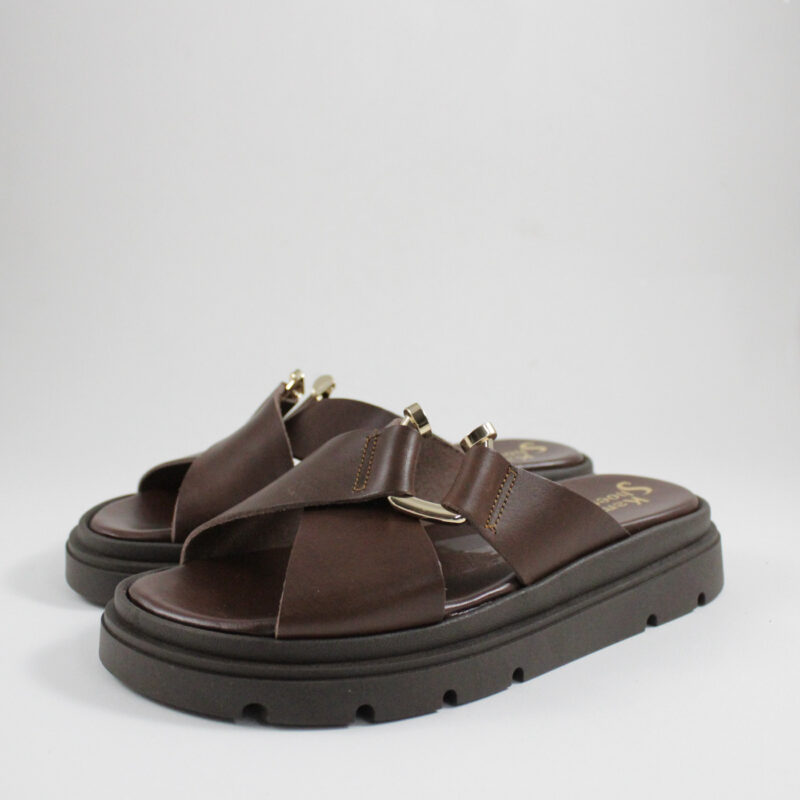 Flatform sandals 4565 brown
