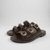 Flat sandals 165 brown