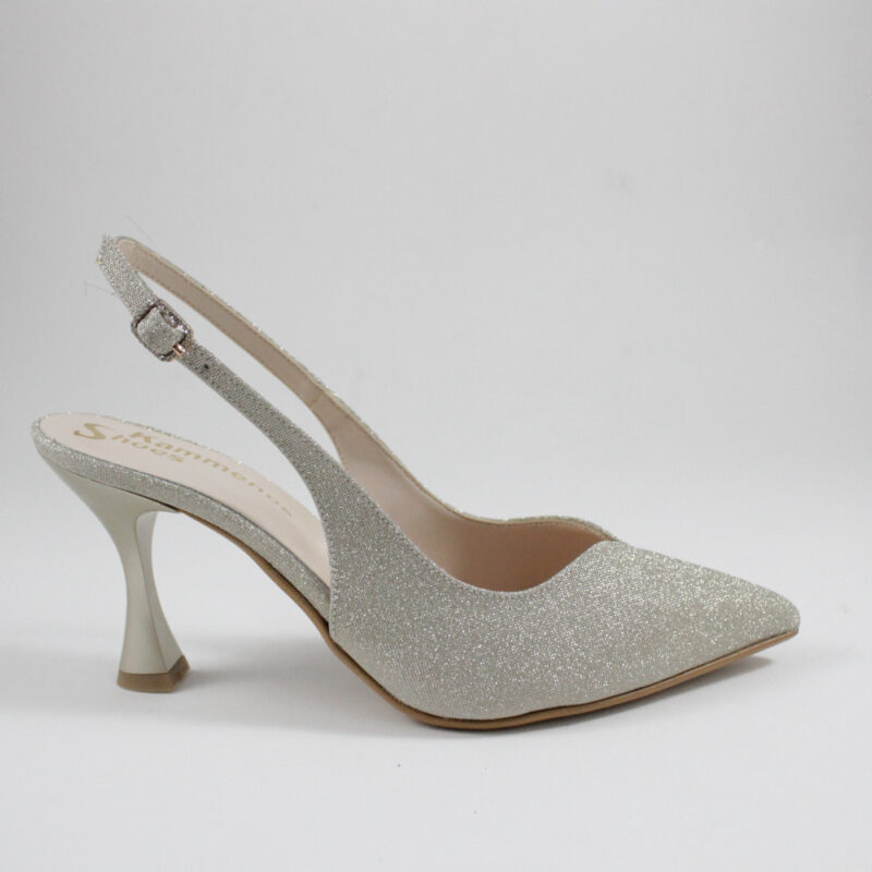 Beatris pumps-mules 803 silver (Αντιγραφή)