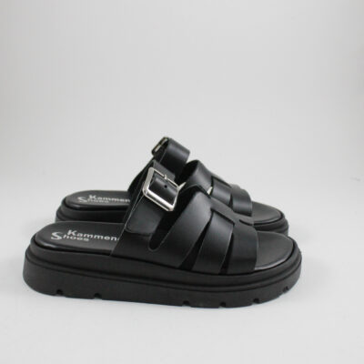 Flatform sandals 4521 black