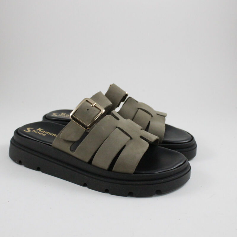 Flatform sandals 4521 khaki