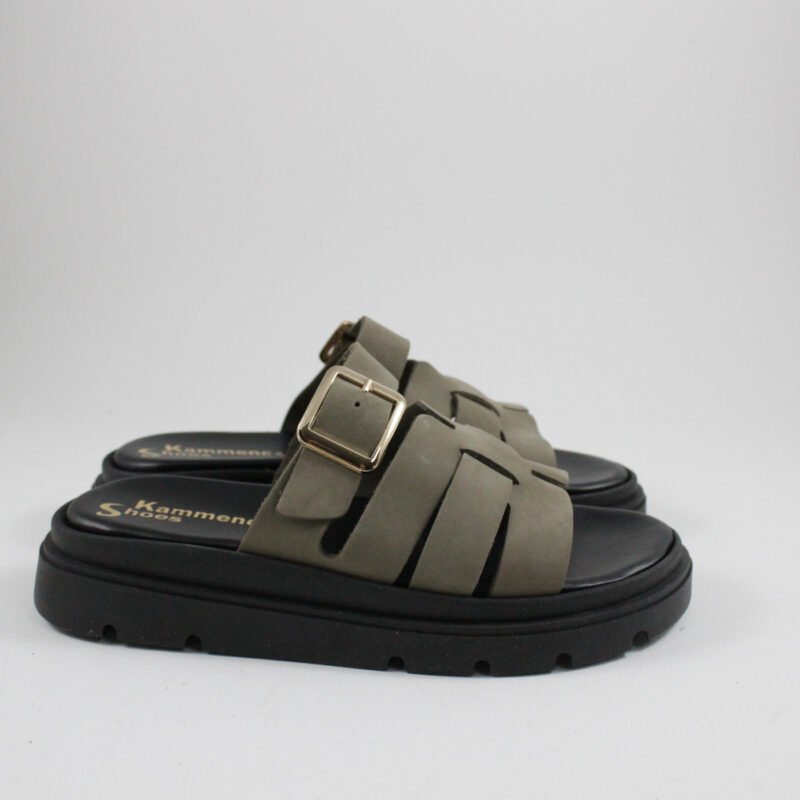Flatform sandals 4521 khaki
