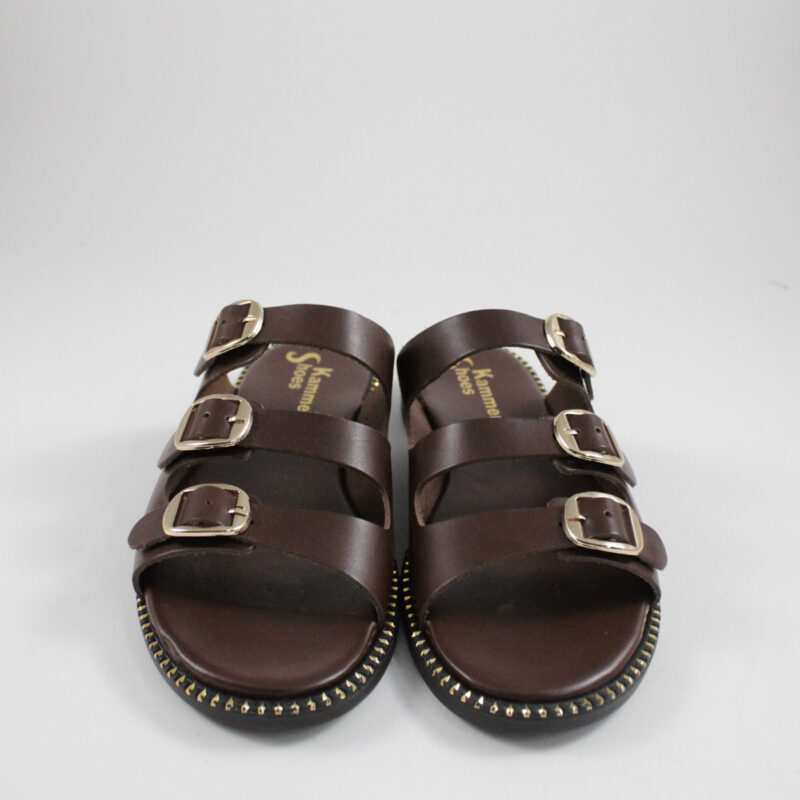 Flat sandals 165 brown