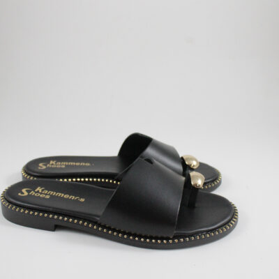 Flat sandals 300 black