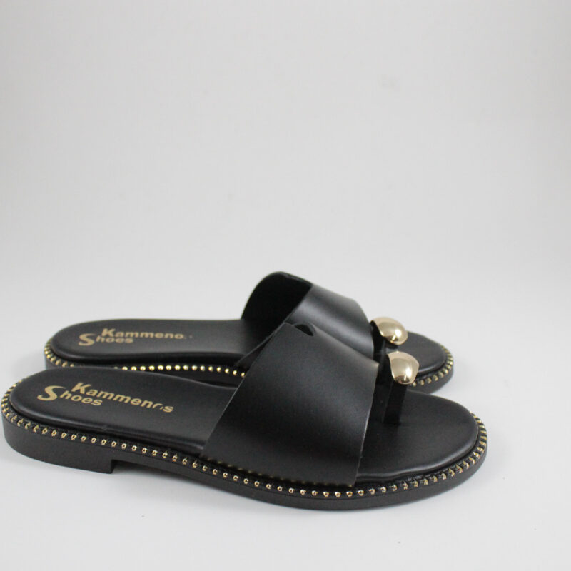 Flat sandals 300 black