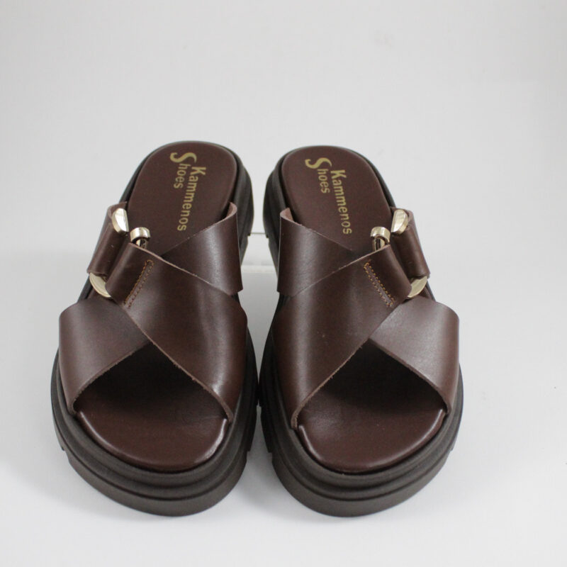 Flatform sandals 4565 brown