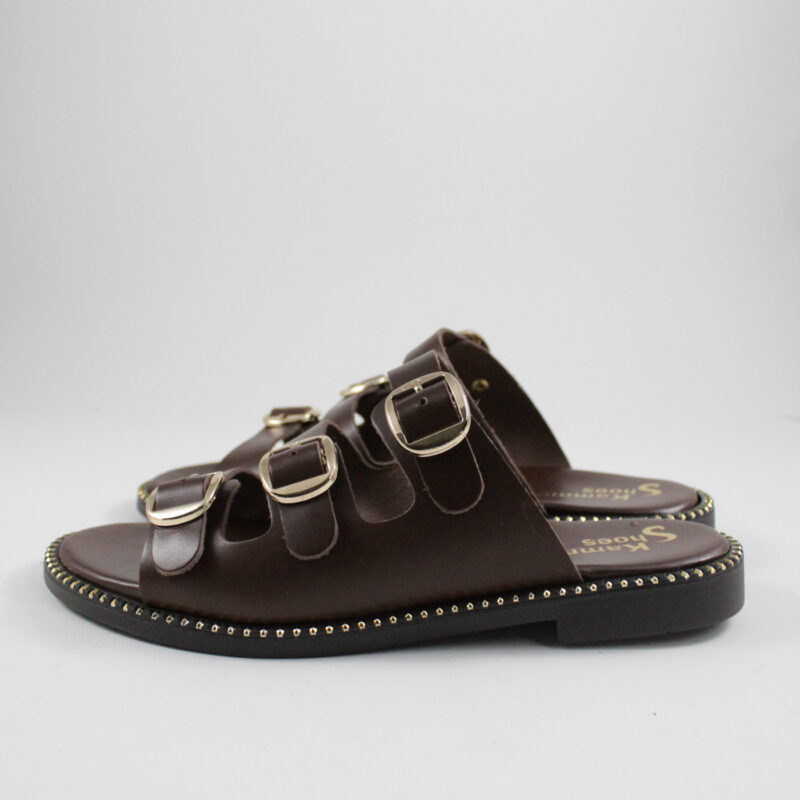 Flat sandals 165 brown