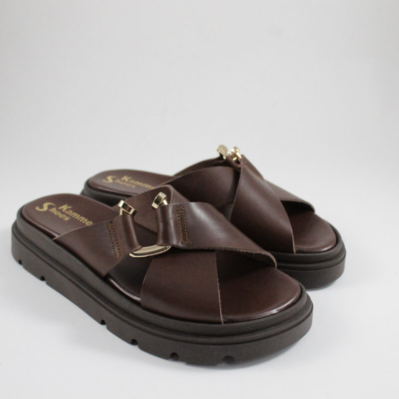 Flatform sandals 4565 brown