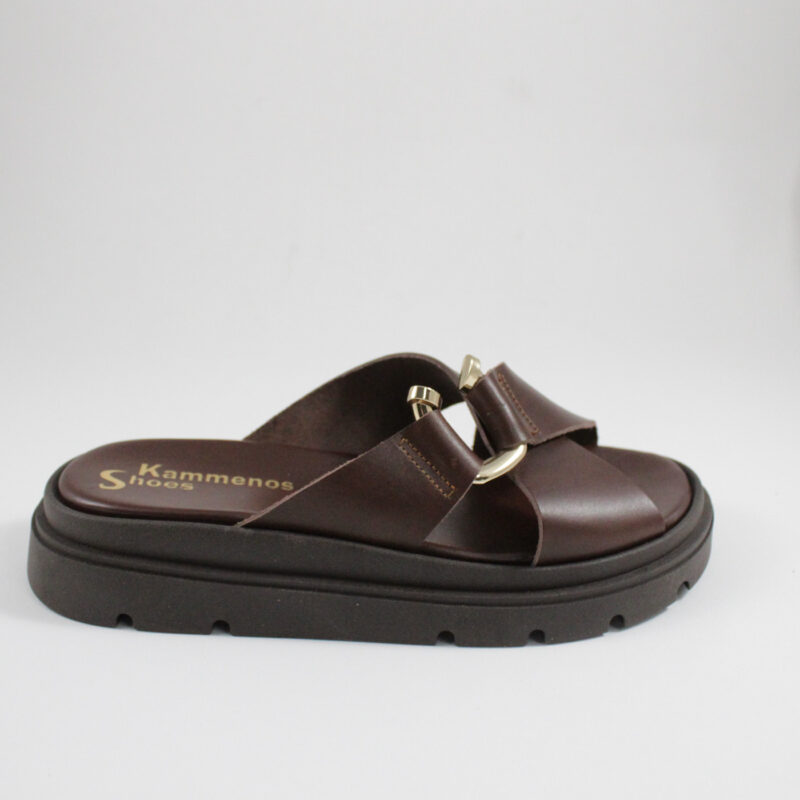 Flatform sandals 4565 brown