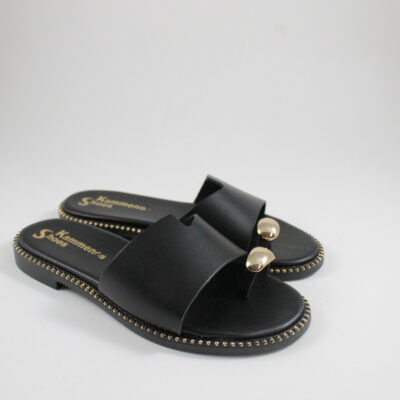 Flat sandals 300 black