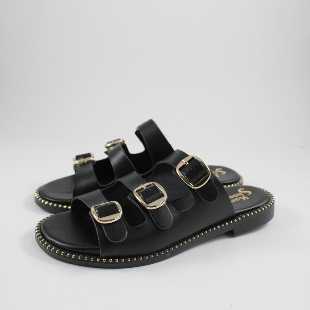 Flat sandals 165 black