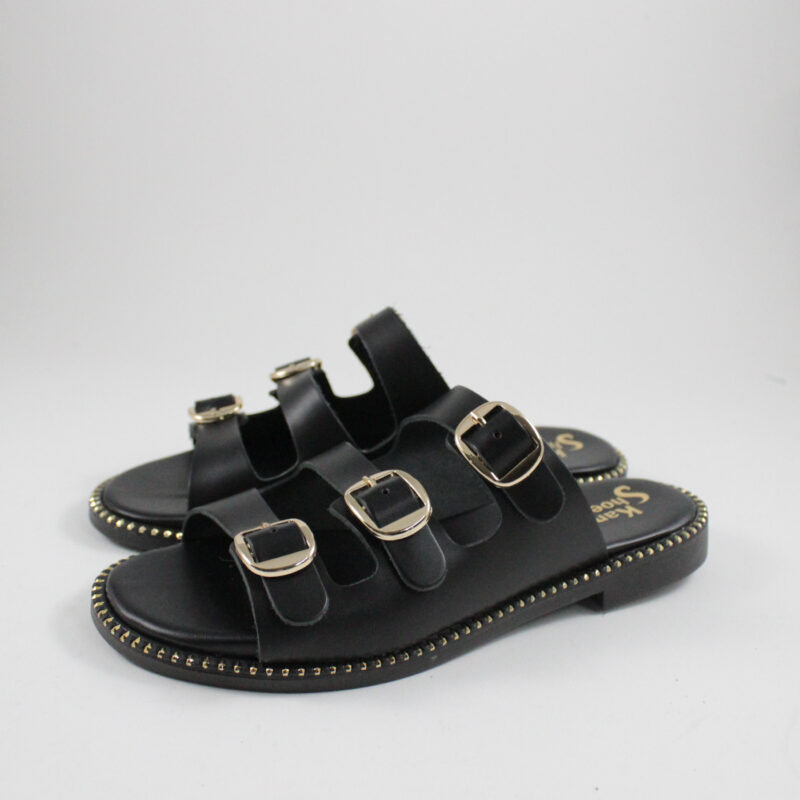 Flat sandals 165 black