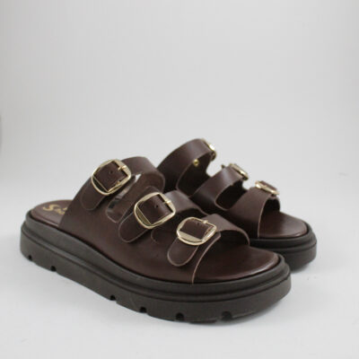 Flatform sandals 4533 brown