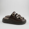 Flatform sandals 4533 brown