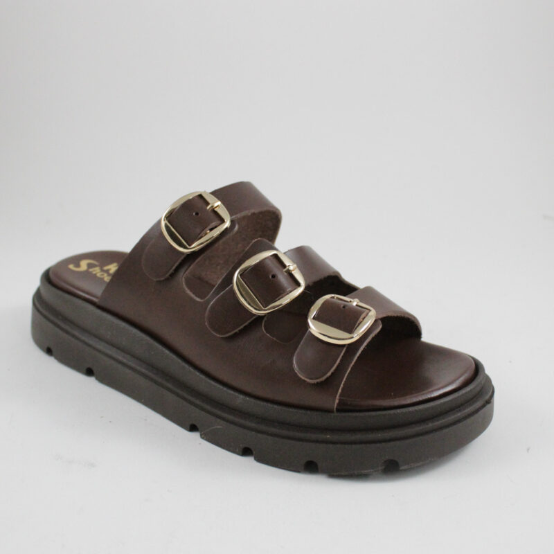Flatform sandals 4533 brown