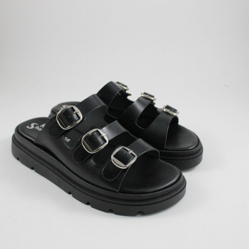 Flatform sandals 4533 black