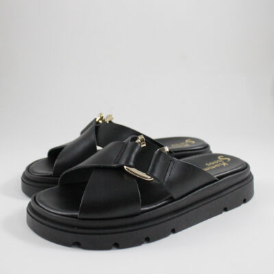 Flatform sandals 4565 black