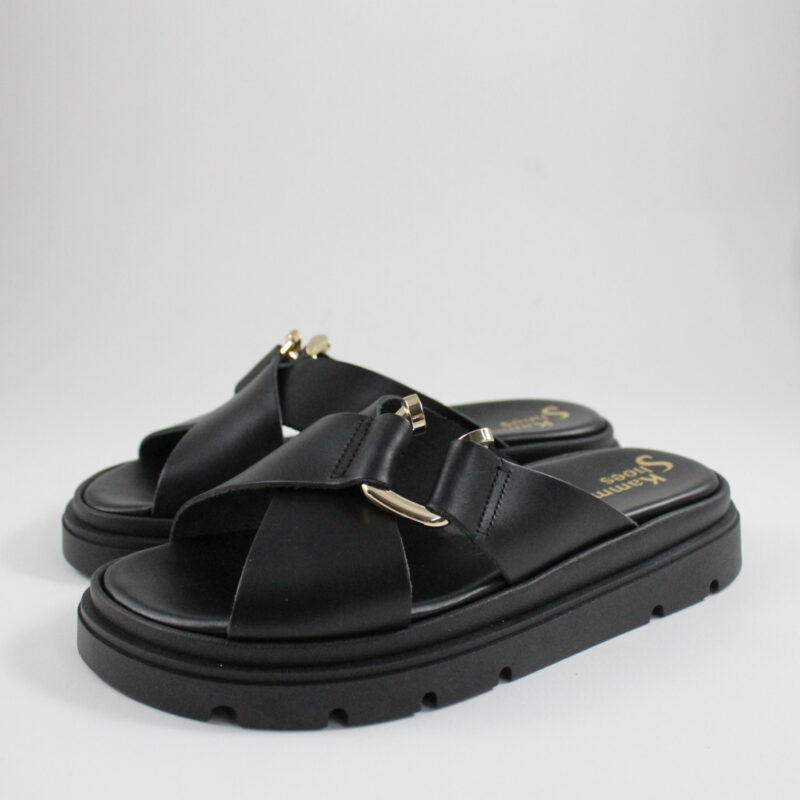 Flatform sandals 4565 black